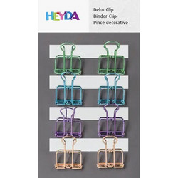 Πιάστρες νίκελ κλιπς 20mm σετ 8τεμ 4 χρώματα Heyda 216266176