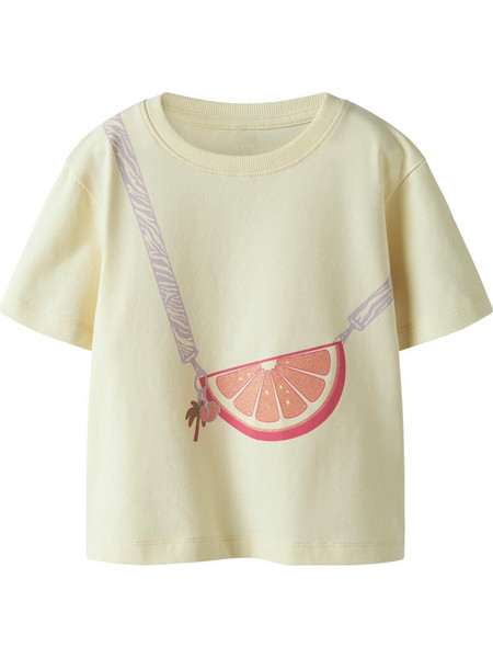 Name It Βρεφική κοντομάνικη μπλούζα Janey Regular Fit T-Shirt 13251511-Afterglow