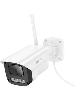 Hoco D4 IP Κάμερα Παρακολούθησης Εξωτερικού Χώρου Full HD 1080p Αδιάβροχη - Χρώμα: Λευκό