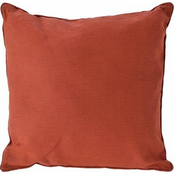 Μαξιλάρι Polyester Με Ρέλι 45x45 εκ. Κεραμιδί Ζaros Mh446