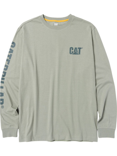 CAT Μπλουζάκι μακρυμάνικο trademark tee πράσινο 2XL 1510034-16-5808
