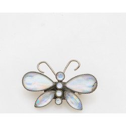 Aurora Crystal Butterfly Brooch-Άσπρο Άσπρο Novita