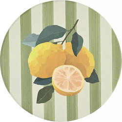 Σετ Σουβέρ Στρογγυλά Citrus Grove Κεραμικά 4τεμ D10,3 Estia