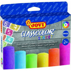 Jovi Κιμωλία Jumbo 6 Χρώματα 20x100mm 24+ Street (226.1030)