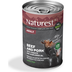 Pet Interest Naturest Adult Pork & Beef with Carrots & Sunflower Oil 400gr
