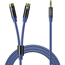 Orico AXRF audio cable mini jack 3.5 mm to 2x RCA female 1.5 m - blue