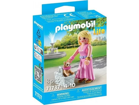 Playmobil My Life Γυναίκα με Τσιουάουα & Καλάθι για 4-10 Ετών 71737