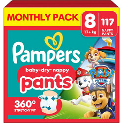 Pampers Baby-Dry Pants Paw Patrol Monthly Pack No8 17+kg 117 τμχ