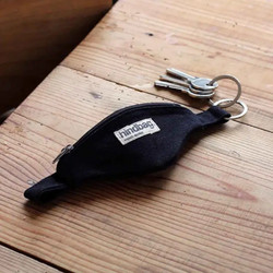 Hindbag Μπρελόκ Πορτοφολάκι Come Black | Mini Fanny Pack Key Ring
