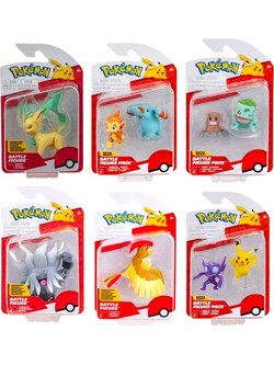Jazwares Pokemon Battle Figure Action Figures ver. 22 Φιγούρες Δράσης 6 Τεμάχια