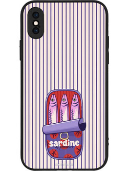 Sonique Stripe Stories Series Θήκη με Σχέδιο «Sardine» (iPhone XS / X)