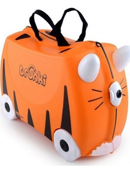 Trunki Tipu Limited Edition Παιδική Βαλίτσα Καμπίνας 31x46x20.5cm με 4 Ρόδες Πορτοκαλί
