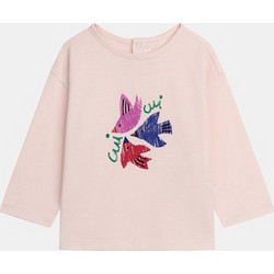 Βρεφική Μπλούζα για Κορίτσια Pink Birds ΡΟΖ