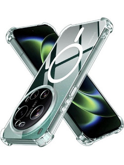 Techsuit Shockproof Clear Silicone MagSafe Back Cover (Xiaomi 17 Ultra)
