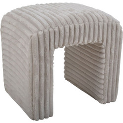 Σκαμπό 851843 43x35x41cm Beige