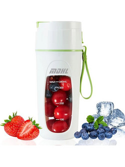 Επαναφορτιζόμενο Φορητό Μπλέντερ Smoothie 340ml με 8 Λεπίδες MDKS-FSV8