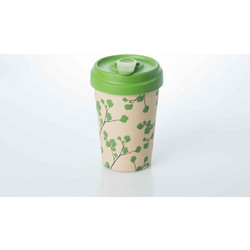 Chic Mic Ποτήρι Bamboo με Καπάκι Ginkgo 400ml BCP208