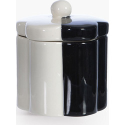 Βαζο για Βαμβακι Κεραμ.domino 10x7,9x11,4 nef nef Homeware Black/white 10x7,9x11,4