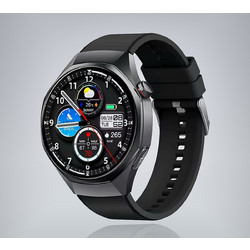 Smartwatch GE400 - Μαύρη κάσα / Μαύρο λουρί σιλικόνης