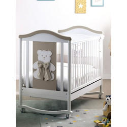 Pali Lillo Bianco Tortora Κούνια για Στρώμα 64x126cm Λευκή