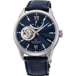 Orient Star Ανδρικό Ρολόι Αυτόματο με Μπλε Δερμάτινο Λουράκι RE-AT0006L00B