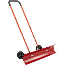 Φτυάρι VEVOR Snow Pusher με ρόδες, 96 cm Τροχοφόρο Φτυάρι Snowplow με αμφίδρομη γωνιακή λεπίδα & 90 ρυθμιζόμενη λαβή, ανθεκτικά πλαστικά χειμωνιάτικα φτυάρια, φορητό εργαλείο αφαίρεσης χιονιού για Dri
