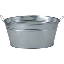Σαμπανιέρα γαλβανιζέ σφυρήλατη ασημί 47x35x23cm c497737