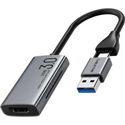 CABLETIME video capture CT-ACHC3-AG, HDMI/USB & USB-C, 4K/30Hz, γκρι