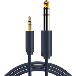 CABLETIME καλώδιο ήχου 3.5mm σε 6.3mm CT-AV321-H11G, 1.8m, μαύρο