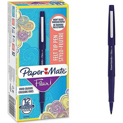 Papermate Ανεξίτηλοι Μαρκαδόροι Navy Blue Σετ 12τμχ
