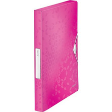 ΚΟΥΤΙ LEITZ 4629 WOW ΜΕ ΛΑΣΤΙXO 3cm PP 23 PINK