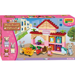 Τουβλάκια Mini MarketMaximilian Families 60τμχ, Unico Plus
