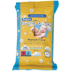 Μωρομάντηλα Angel Touch Χαμομήλι & Πανθενόλη 4 X12 ΤΜΧ