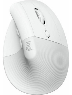 Logitech Lift for Business Ασύρματο Bluetooth Ποντίκι Εργονομικό Vertical White