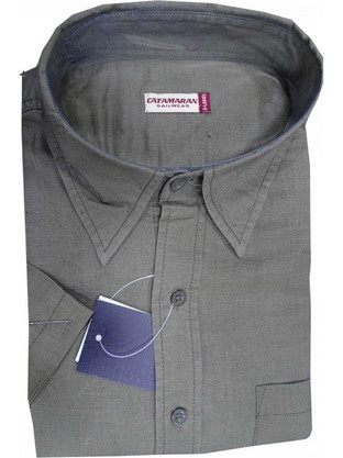 Fashion-Wear Πουκάμισο ανδρικό Catamaran γκρι