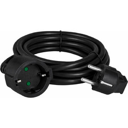 POWERTECH μπαλαντέζα ρεύματος PT-1562, 1x schuko, 16A, 5m, μαύρη