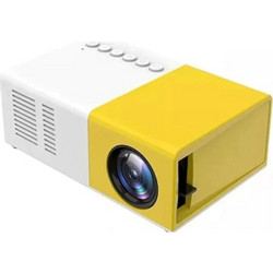 Mini προβολέας LED, φορητός Full HD, αντίθεση 800:1, ανάλυση 1920x1080, USB/SDcard/Aux, HDMI, AV, υποδοχή SD, home cinema