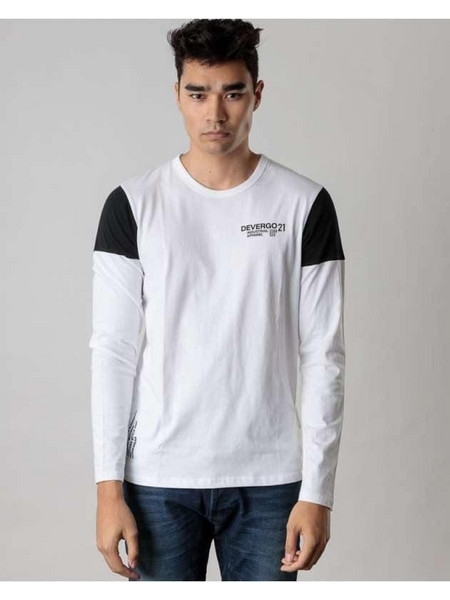 Devergo Men's L/S T-Shirt 4005 - White