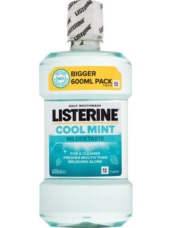 Listerine Cool Mint Mild Mouthwash 600ml