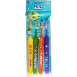 Tepe Kids Extra Soft Παιδική Οδοντόβουρτσες 4τμχ