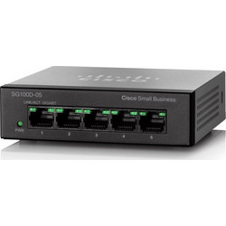Cisco SG110D-05 Unmanaged L2 Switch με 5 Θύρες Ethernet 1Gbps