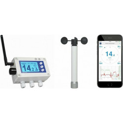 Navis W410XB/BAT/WS Ανεμόμετρο με Αισθητήρα WS 011-1 Εμβέλειας 1300m