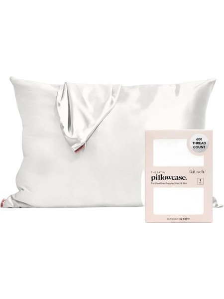 KITSCH Satin Pillowcase - Ivory