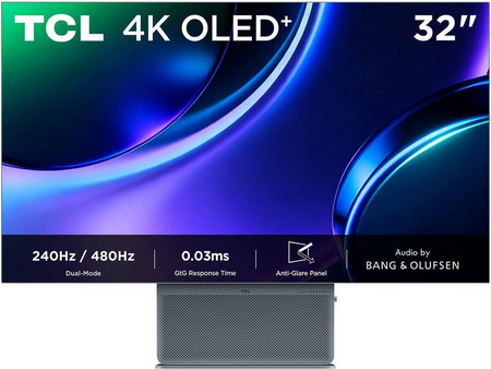 TCL 32X3A OLED HDR Gaming Monitor 31.5" 3840x2160 4K UHD 240Hz 0.03ms