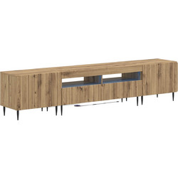 3 Τεμάχια LED Τηλεοπτική Ντουλάπα ZWOLLE Artisan Δρυς 3416527