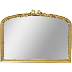 Artekko Dia Χρυσός MDF Καθρέπτης Τοίχου (102x4x76)cm