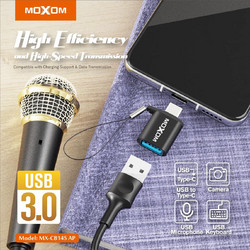 Moxom CB145 OTG Type-C σε USB Προσαρμογέας USB Θηλυκό σε Type-C αρσενικό καλώδιο - Moxom