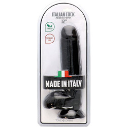 Toyz4lovers Bruto Ρεαλιστικό Dildo με Βεντούζα & Όρχεις 30cm Μαύρο