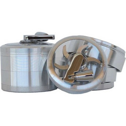 Τρίφτης καπνού GRINDER HAMMERCRAFT MILL SILVER by CNC 65mm 12663 (αλουμίνιο) VS53A
