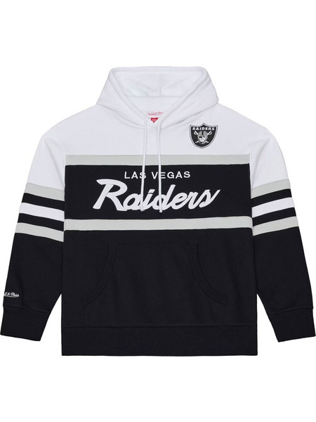 MITCHELL & NESS NFL RAIDERS TEAM COLOR HEAD COACH HOODIE BLACK